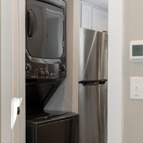 Interior view of the utility room of a luxurious Coldwater cabin at Ocoee River Mountain Cottages